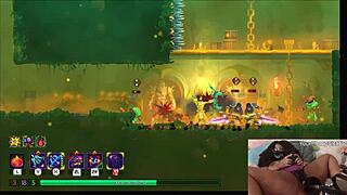 i'm that chubby ebony gamer girl gettin' fucked by dildo durin' dead cells play