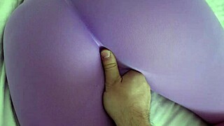 the stepson caught his young stepmother masturbating in bedroom and she let him fuck her roughly