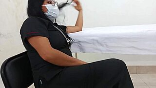 subtle hints of a latina doctor's shameless seduction and fucking in a military hospital consultation room