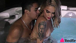 Blonde girlfriend gifts boyfriend anal cowgirl riding and doggystyle assfucking with blowjob