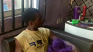 I was home alone on Sundays, licking that bbw milf's pussy bent over in doggystyle... um, with her saggy tits.