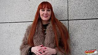 German Scout Picks Up Skinny Tall Redhead Ginger Girl Soley Summer For First Time Rough Casting Fuck With Squirting Orgasm.