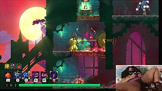 i'm that chubby ebony gamer girl gettin' fucked by dildo durin' dead cells play