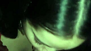 hey, watch this cute brunette girlfriend debora prado give deepthroat blowjob on my big cock at night