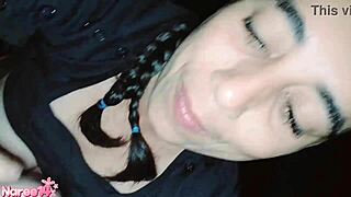 Latina Sucks and Gets Creampie Cum in Mouth