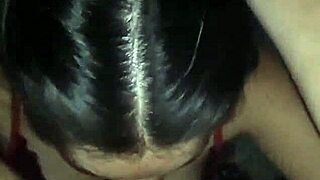 hey, watch this cute brunette girlfriend debora prado give deepthroat blowjob on my big cock at night