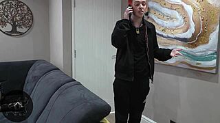 i feel heartbroken as trans turns into cuckold under femdom pegging with old black crossdresser