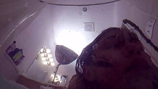 candy cruise gives intense pov blowjob in bathtub with choking gagging deepthroat on big cock