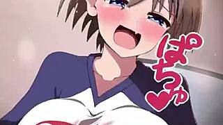 Uzaki chan gives fast sloppy titfuck with big tits. Her boobs make it intense.