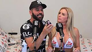 Honey Baked Melons Fucks Elo Podcast Right in the Middle of Sexy Interview!