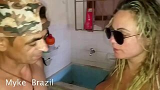 i paint ines ventura's house then give her outdoor anal squirt orgasm