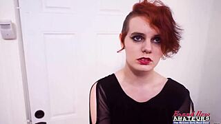 kinky busty brunette maria sucks and rides cock for facial