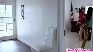 Oh man, I'm like totally into this teen babe sexin' with my dyke teacher... wait, kissing and tribbing too!