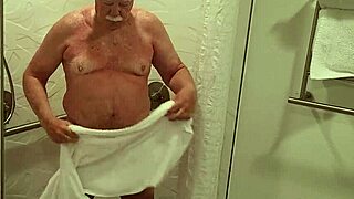 Grandpa Taking Sexy Shower