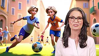 Histoire g�n�r� par ia une maman et son beau fils joue au foot