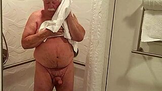 Grandpa Taking Sexy Shower