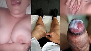 My ex-girlfriend showed up teasing with her perfect tits until I came hard for her.