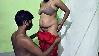 Indian Boyfriend Fucks Curvy Girlfriend in Standing Style. Big Ass Amateur Wife Licking First Time Sex.