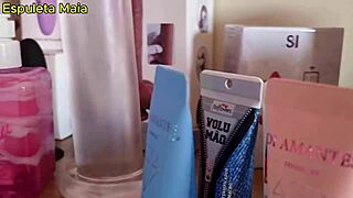 Curvy Latina in Lingerie Shows Off Natural Tits and SKINNY WAIST in Morning Skincare Ritual