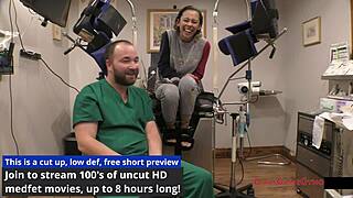 oh man, kalani luana's yearly physical turns into this curly blonde spreading her small tits and ass backstage... so hot with those close-up fetish vibes