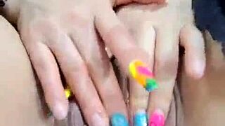 Watch this busty blonde squirt multiple times with toy?