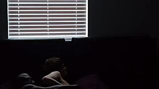 Big tit lesbian plays and takes BBC in bent over doggystyle.