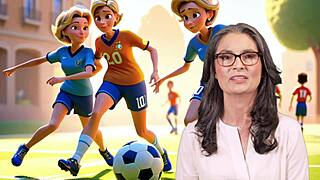 Histoire g�n�r� par ia une maman et son beau fils joue au foot