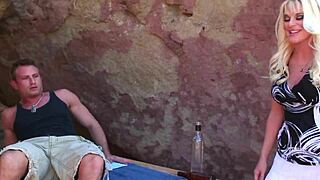 Why Is This Slutty Blonde MILF Getting Fucked Outdoors?