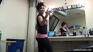 oh man, london keyes strips and shows big tits in this bts part 2