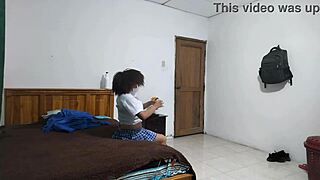 irresistible mature showcases charm and appeal in sexy skirt