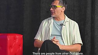 In the juan bustos show, lesbico between xiara dark and nahoo spirals out of control as fan fucks one girl outdoors