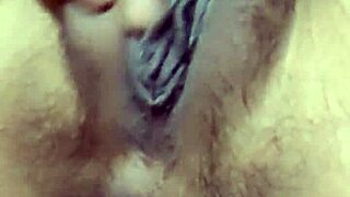 Indonesian Beauty Fingers Her Swollen Pussy Gently