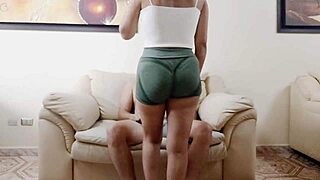 Hey, my stepsister sneaks out when everyone's gone so I can fuck her tight pussy - she loves riding on top and sucking cock a ton in this homemade pov