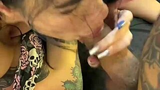 Oh my, Zara Snake and Raul Kobra in wild ménage! Big natural tits bounce during bisexual swingers party with dirty talk.