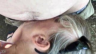 Friends mom gives deepthroat blowjob in the first intense encounter