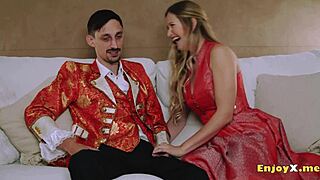 blonde cutie with shaved pussy enjoys hardcore fucking and oral sucking in high definition