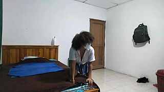 irresistible mature showcases charm and appeal in sexy skirt