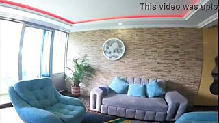 Haven't seen stepsister forever so why not squeeze her white booty in comfy lingerie?