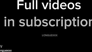 Detailed View Of Skinny Amateur With Long Legs In Black Miniskirt And Cute Homemade Style