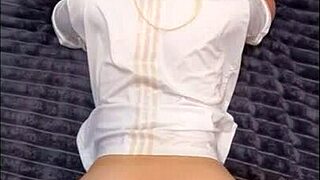 fucking blonde in doggy style with huge creampie pov. she wasn't on birth control during phone sex session.