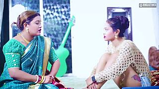 Desi Indian MILF step mom and her step sister teach her step daughter how to sex very first time in full movie