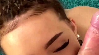 i feel so petite as brunette teen 18+ model with natural tits exploring rimming deepthroat and messy facial finish