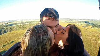 Brazilian Fitness Girl in Lingerie and Heels Masturbates Solo with Dildo