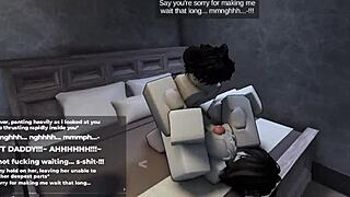 Roblox Babe Gets Rough Lesson in Waiting with Big Ass Punishment