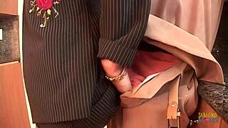 Hey sexy blonde babe, bend over in lingerie and stockings for interracial blowjob and cowgirl ride