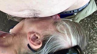 Friends mom gives deepthroat blowjob in the first intense encounter