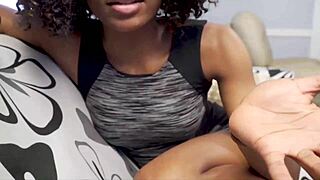 Imagine this cute black big ass girlfriend riding my cock pov while moaning in her dress