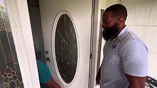 Sexy Latina Babe Gives Blowjob and Takes Big Black Cock in Doggystyle Creampie with Pussy Licking