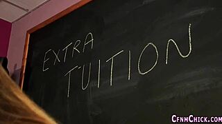 young british students in uniforms dominate european guys, tugging cum in humiliating group handjob