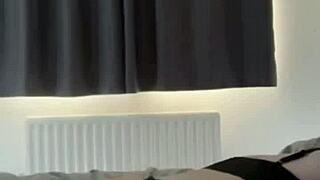 the horny british slut explores her desires through intense solo masturbation on webcam